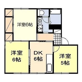 サンヒルズマカベB【1階】の間取り