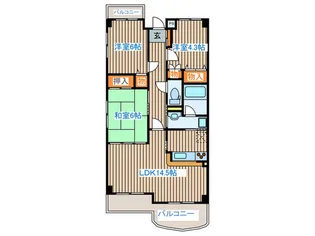 レックス本郷通り弐番館【1階】の間取り