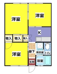 メナー佐野C【2階】の間取り