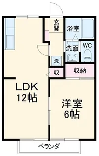 イーストヒルズ【1階】の間取り