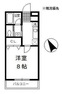 ハックベリーF棟【1階】の間取り