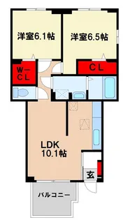 ヴィレッタ二日市【1階】の間取り