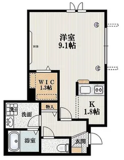 サン・ローレル【1階】の間取り