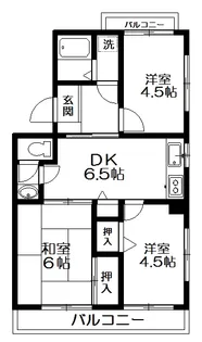 グリーンパレス柿木N棟【1階】の間取り