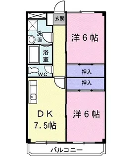 セントラルパークハイツ【3階】の間取り