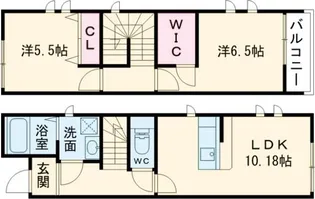 イズミール竹ノ塚II【1階】の間取り