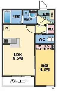メゾン・ドゥ・アッシュ市川II【1階】の間取り