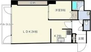 INOVE札幌南7条II【2階】の間取り