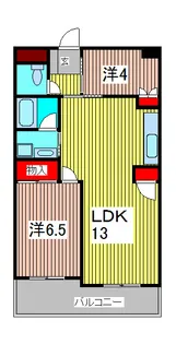 ル・シャトーブラン【3階】の間取り