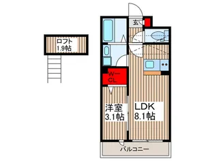Aurora Arc【3階】の間取り