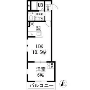 メゾン・ド・フォルテシモ弐号館【3階】の間取り