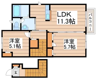 メゾン・アイリス【2階】の間取り