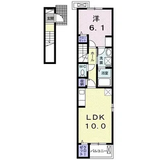 フェリシティ中園【2階】の間取り