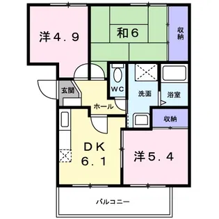 グレースフル【3階】の間取り
