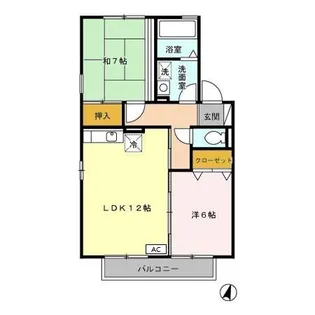 グランパーク【2階】の間取り