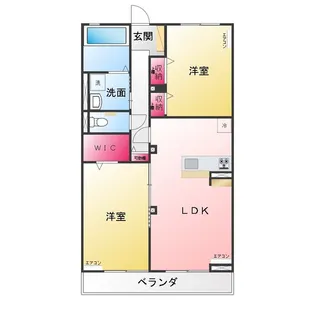 ラ エフディム ファミーユ【1階】の間取り