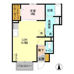 ボージャルダン IV【1階】の間取り