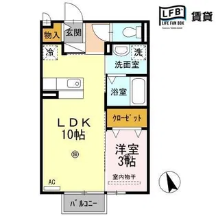 シャトン【2階】の間取り