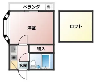 ベルメゾン相武台【2階】の間取り