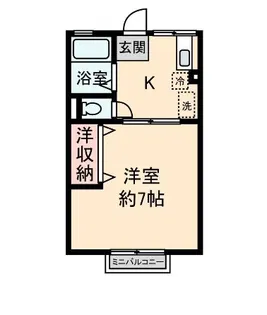 シティハイム La neige【2階】の間取り