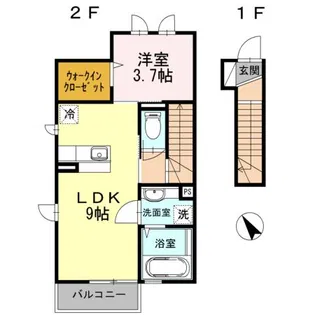 グランメール【2階】の間取り