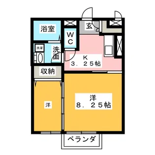アンオムプランタン【2階】の間取り