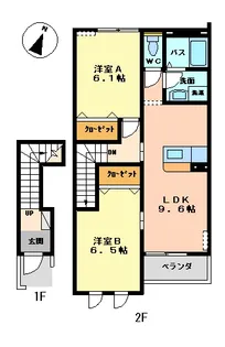 ラビエール【2階】の間取り