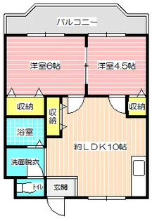 城南マンション【3階】の間取り