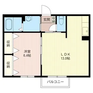 メゾンアサカA【1階】の間取り