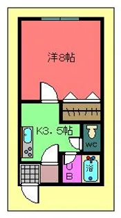 アビニヨン福原【1階】の間取り