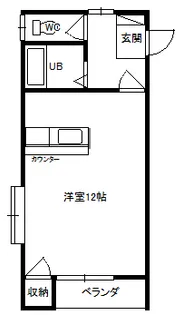 ハイツ二之宮【2階】の間取り
