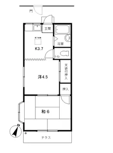 所沢サンハイム【2階】の間取り