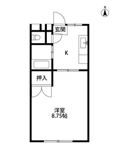 コーポガラシャ【2階】の間取り