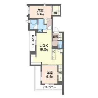 オリィーブテラス【2階】の間取り