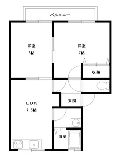 グレスサンコート【2階】の間取り
