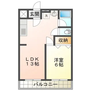 ポーラスター【4階】の間取り