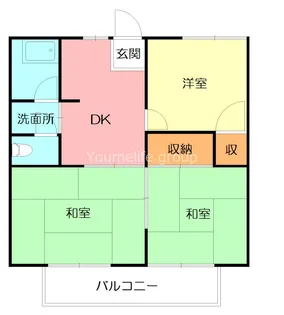 コーポ浜田【2階】の間取り