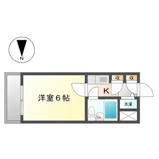 ラフィーネ東横【1階】の間取り