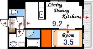 スカイガーデン春日町【2階】の間取り