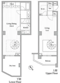 エルスタンザ赤坂【1階】の間取り