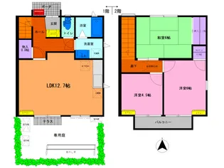 静岡県浜松市中央区入野町【一戸建】の間取り