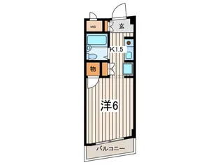 パ-クヒルズ三ツ境【2階】の間取り