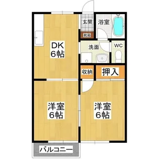 シャルル【1階】の間取り