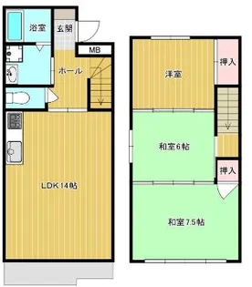 レイクス本庄【3階】の間取り
