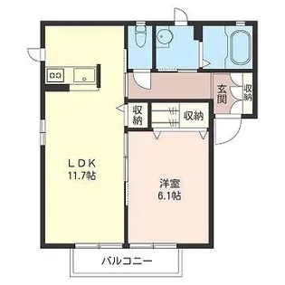 カメリアハイツA【2階】の間取り