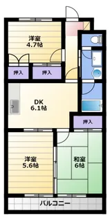 マンションはなき1【2階】の間取り