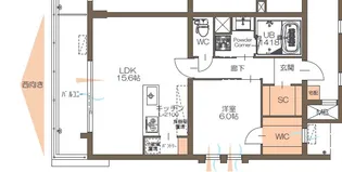 GRANDGRACE富ケ丘【1階】の間取り