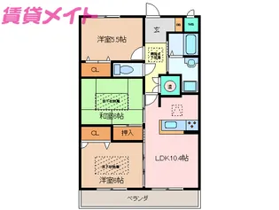 ルネスガーデン【2階】の間取り