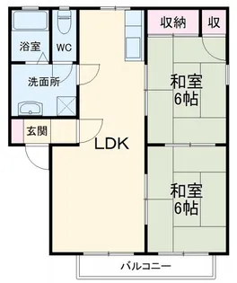 ジュネス35B【2階】の間取り