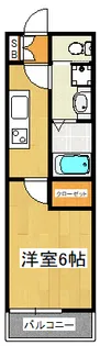シャトー二イクラ【1階】の間取り